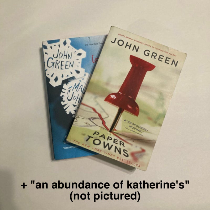 john green paperback bundle