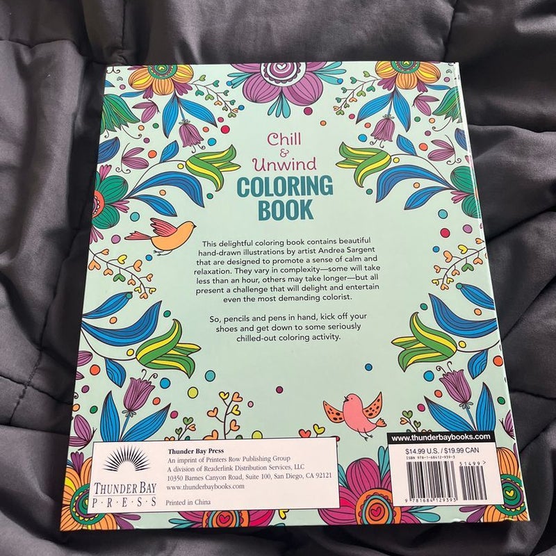 Chill and Unwind Coloring Book