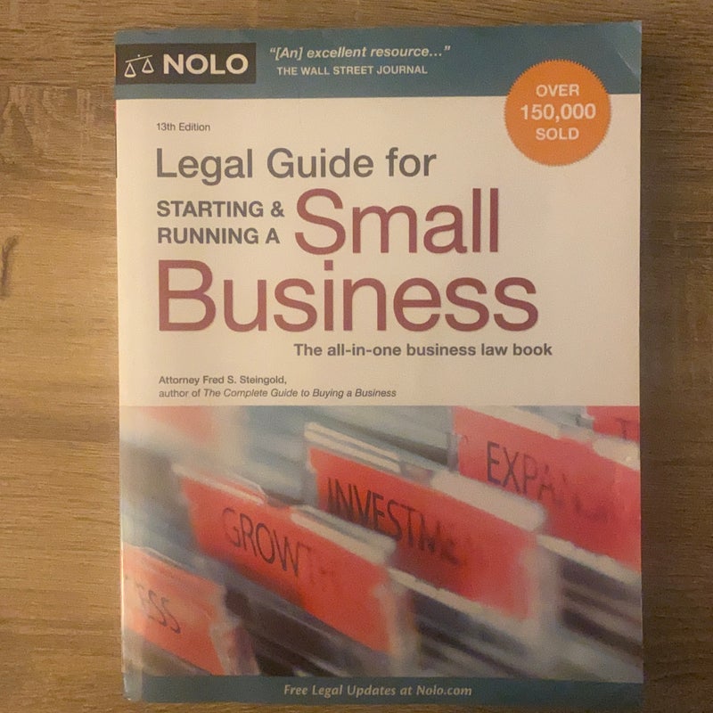 Legal Guide for Starting and Running a Small Business