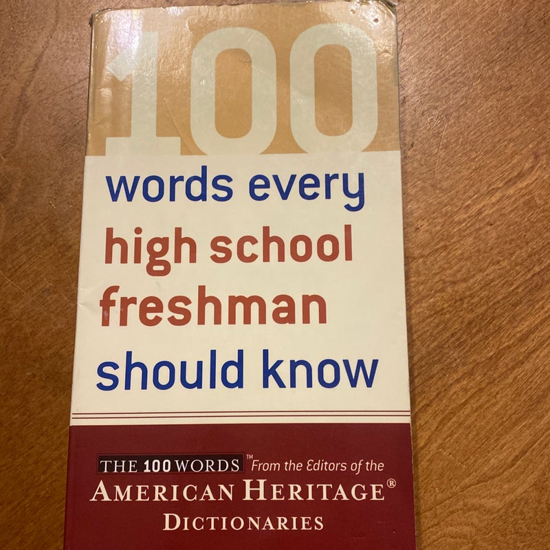 100 Words Every High School Freshman Should Know