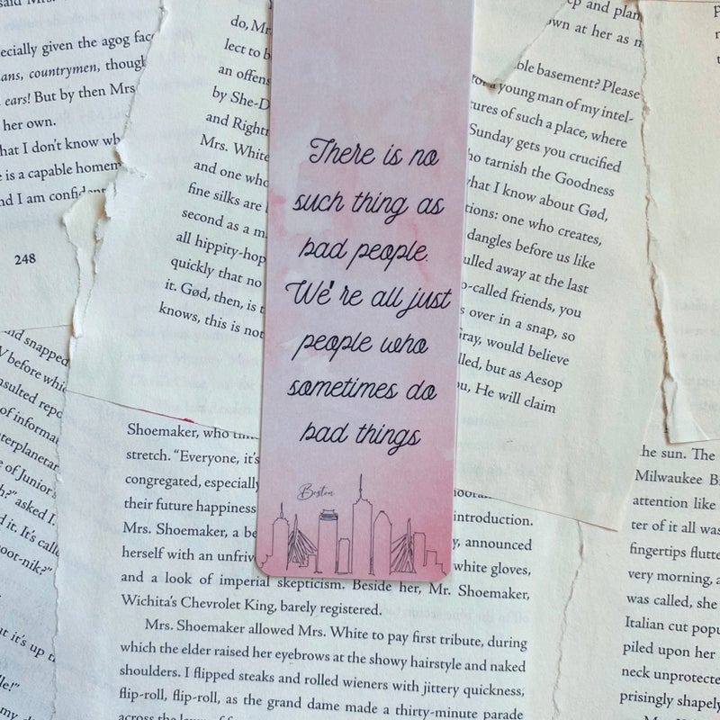 It ends with us bookmark *one sided*