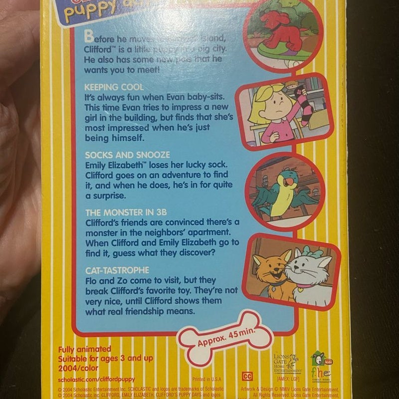 Cliffords Puppy Days New Friends VHS