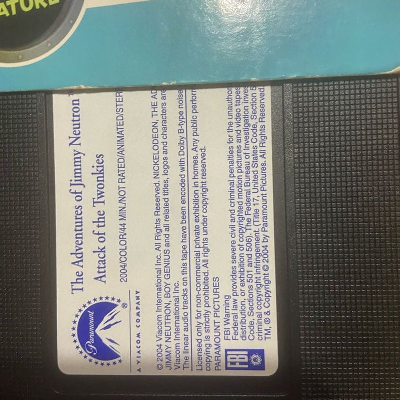 Nick Jimmy Neutron Attack of the Twonkies VHS