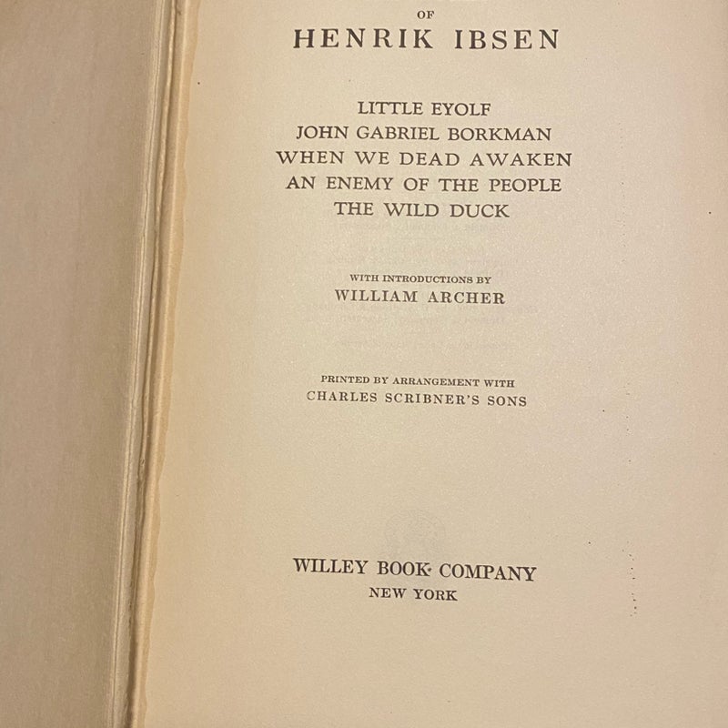 The Works Of Henrik Ibsen