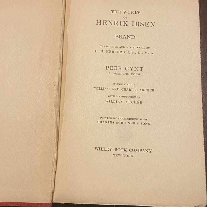 The Works Of Henrik Ibsen