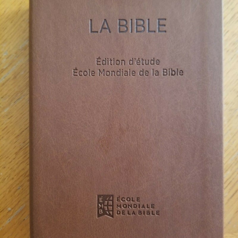 La Bible Édition D'Étude French Study Bible Louis Segond Version Revue 2020 World Bible School
