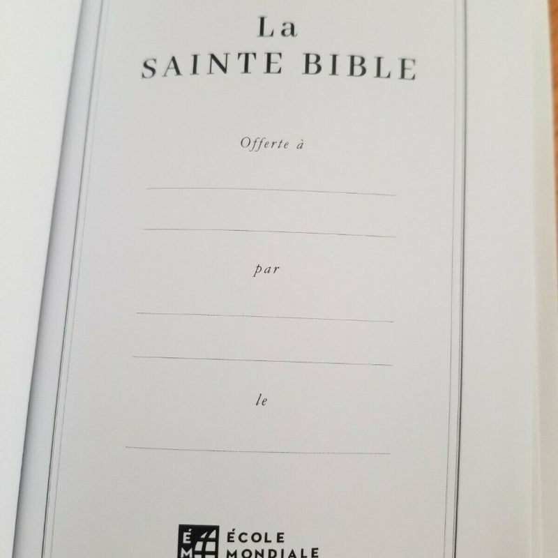 La Bible Édition D'Étude French Study Bible Louis Segond Version Revue 2020 World Bible School