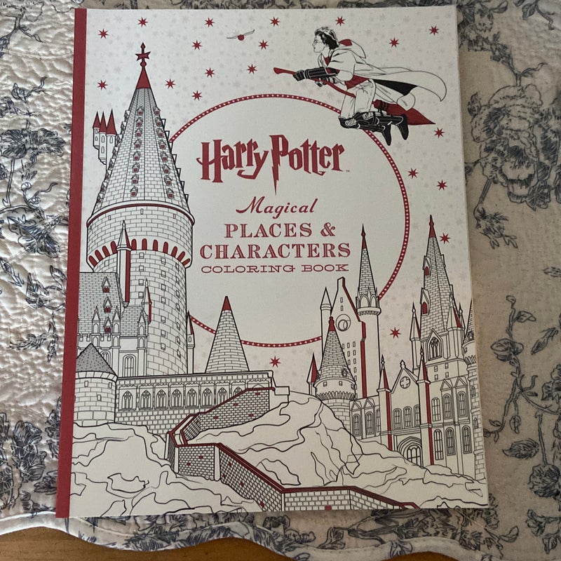Harry Potter Magical Places and Characters Coloring Book