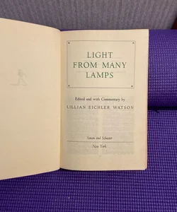 The light from many lamps 