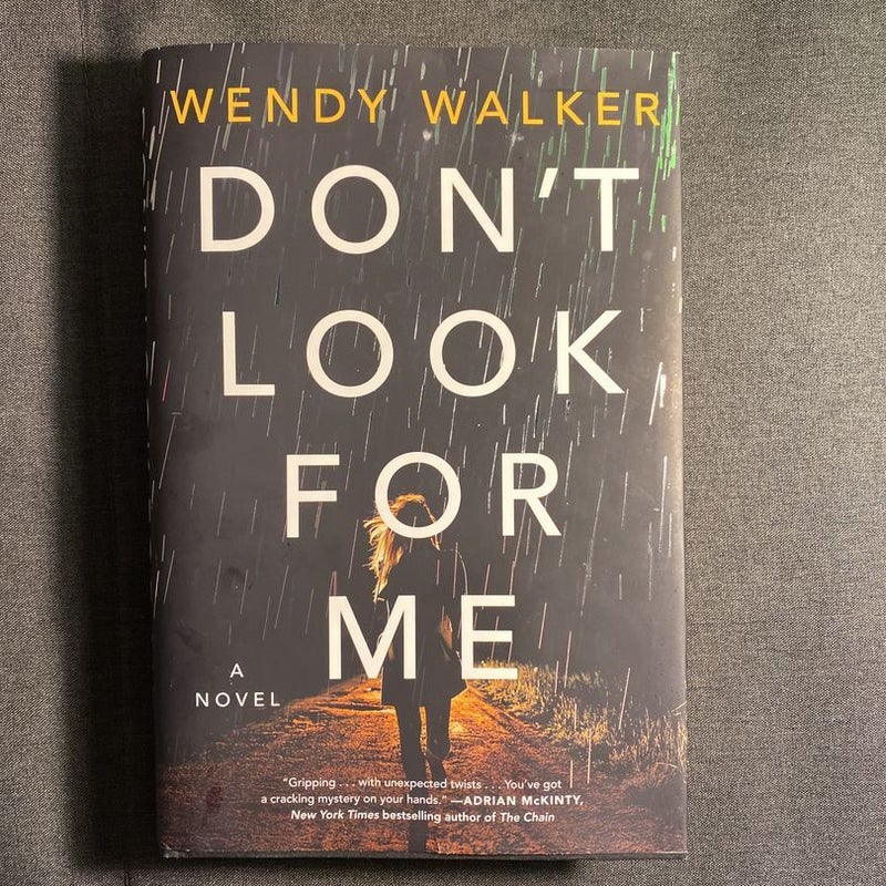 Don't Look for Me HARDCOVER