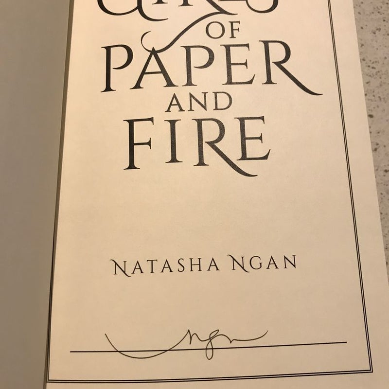 Girls of Paper and Fire SIGNED
