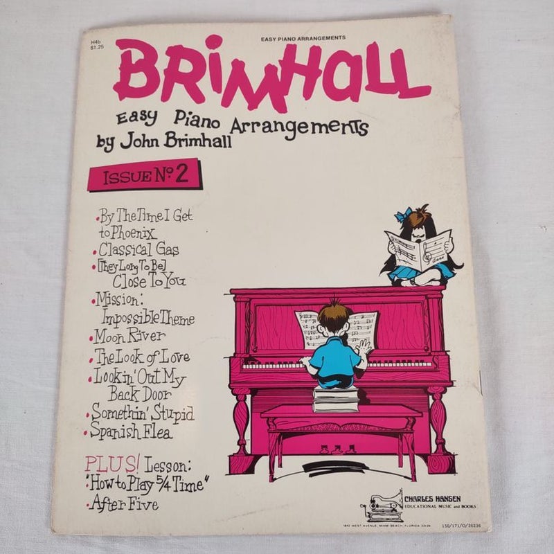 Brimhall Easy Piano Arrangements 