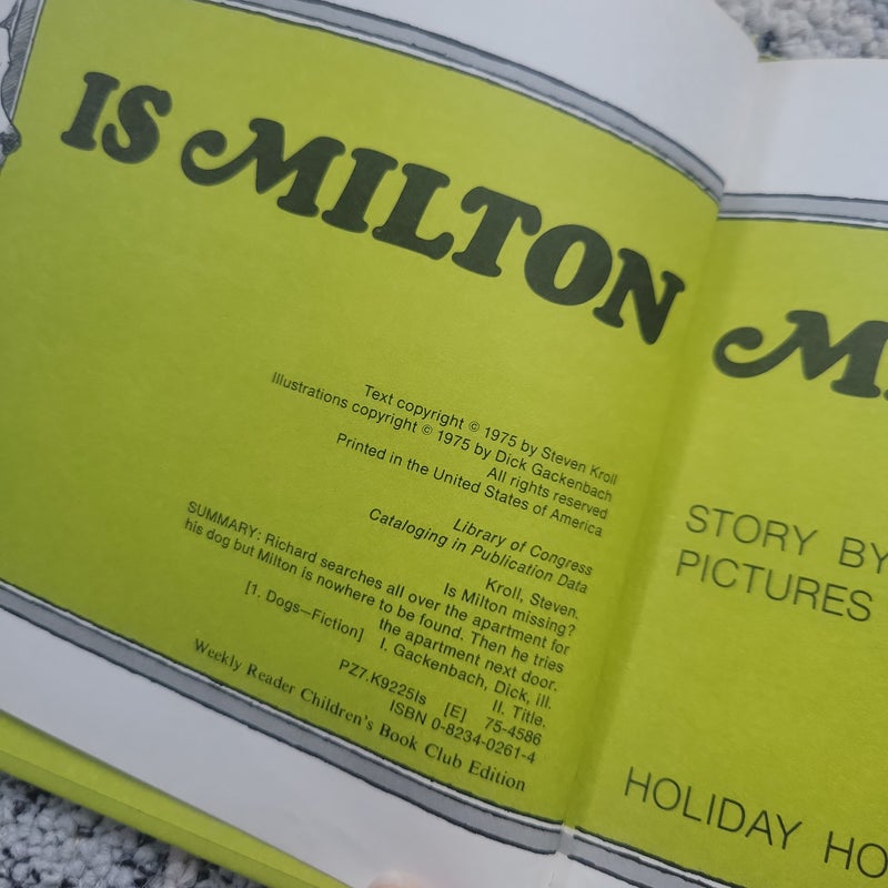 Is Milton Missing?