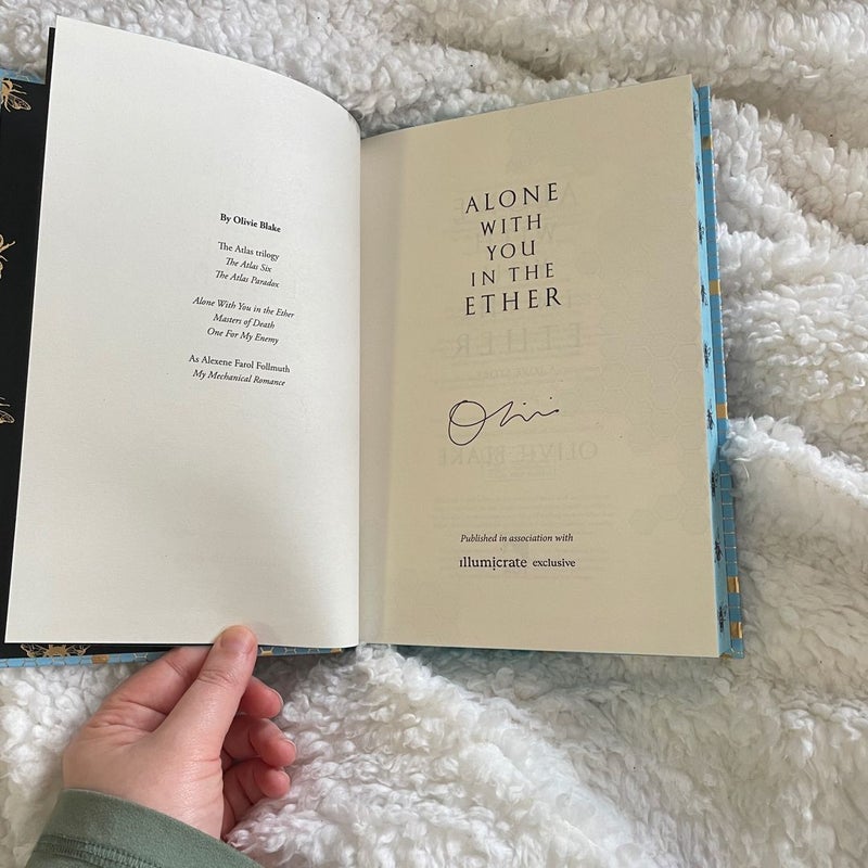 Alone With You In the Ether by Olivie Blake - Signed popular Illumicrate Edition