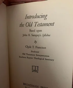 Introducing the Old Testament