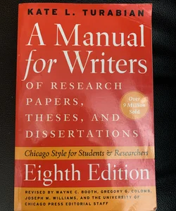 A Manual for Writers 8th edition