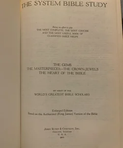 The System Bible Study - 1971 - KJV