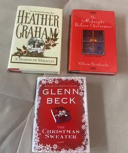 Lot of 3 Christmas Hardback Fiction 