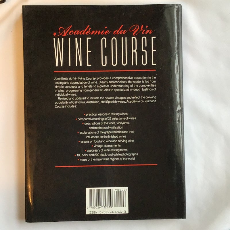 Academie du Vin Wine Course