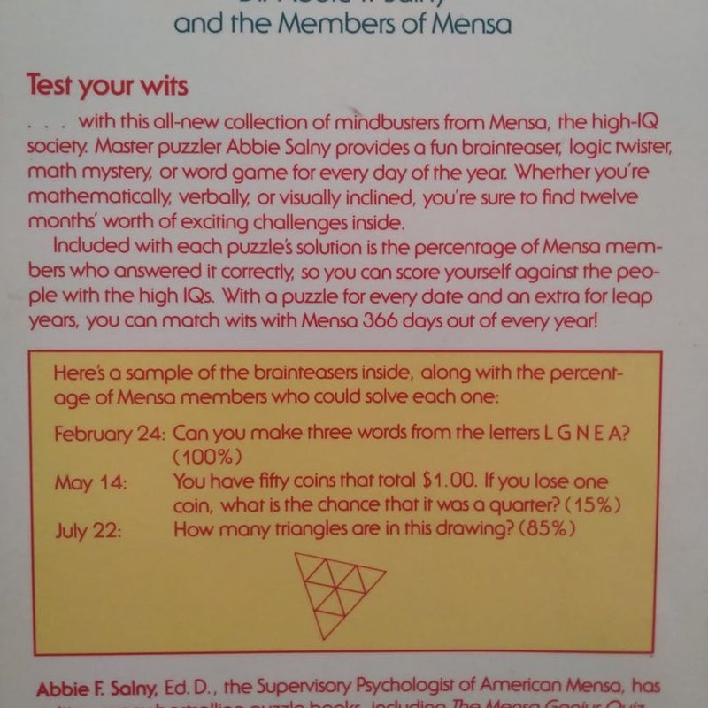 The Mensa Genius Quiz-A-day Book