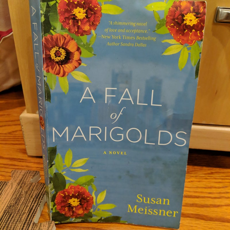 A fall of marigolds