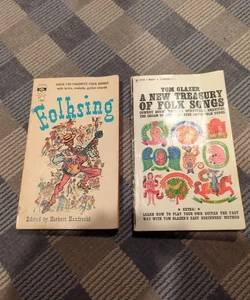Pair of vintage Folk song books from 1959/1961