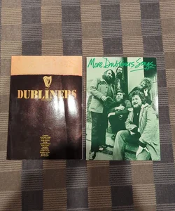 Two Dubliners songbooks with lyrics and music notation