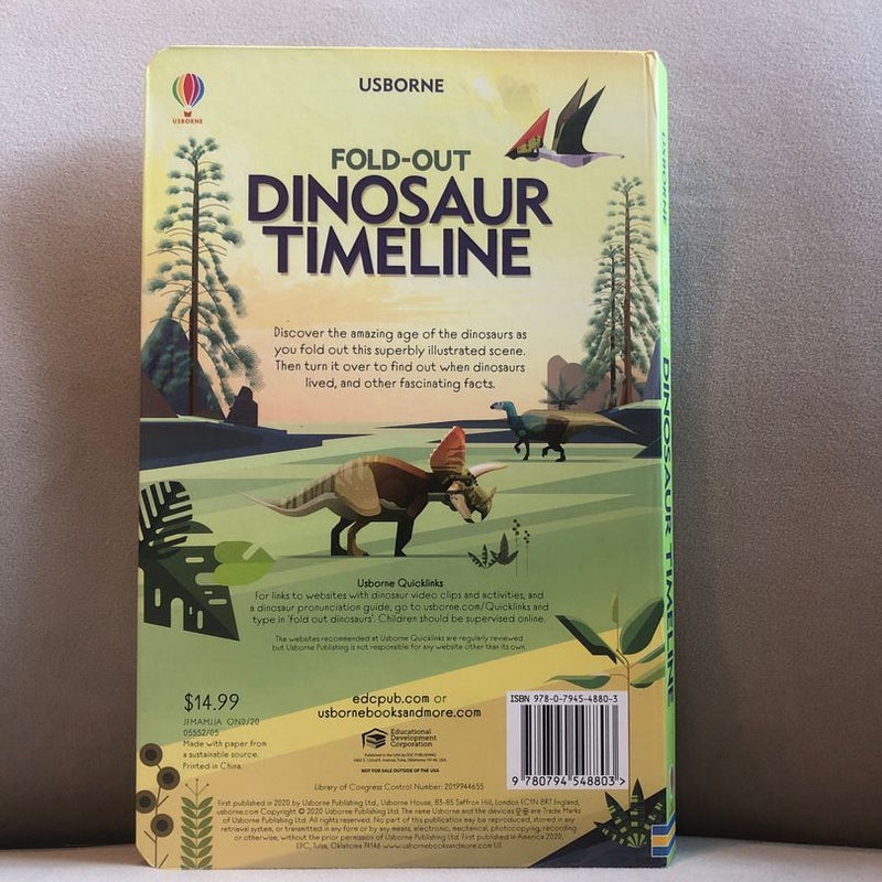 Usborne Fold-Out Dinosaur Timeline 