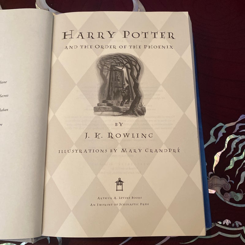 Harry Potter and the Order of the Phoenix, FIRST EDITION FIRST PRINTING