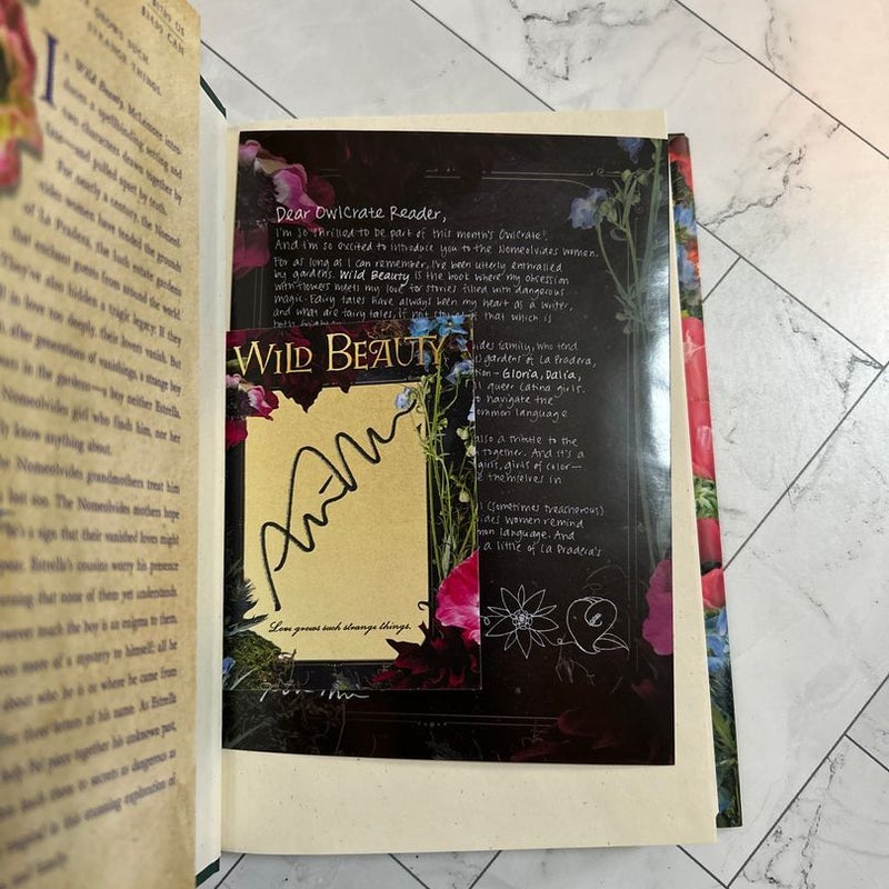 Wild Beauty - Owlcrate edition w signed bookplate!