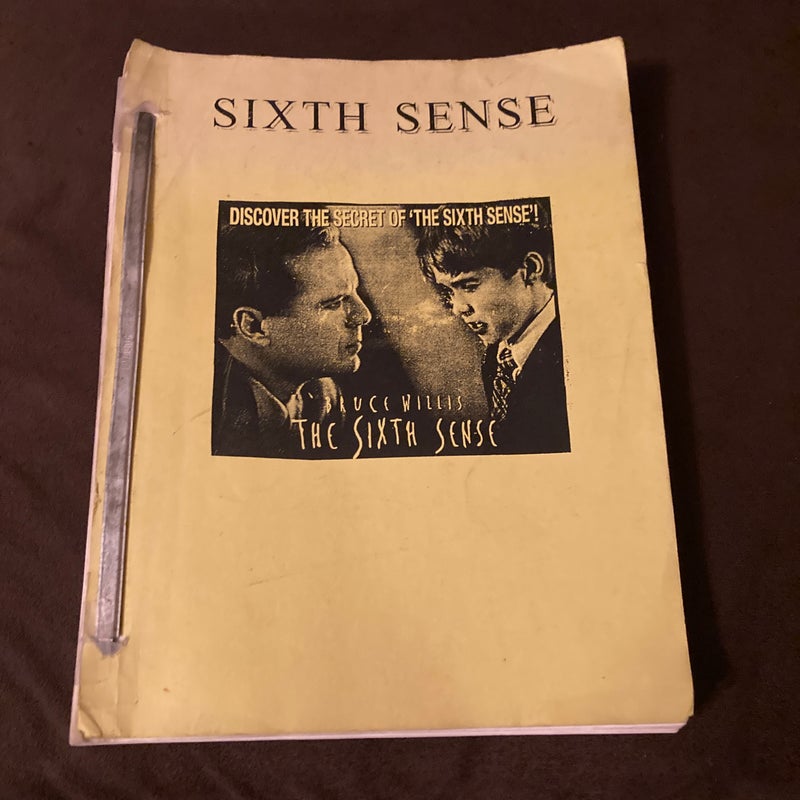 Sixth Sense Original Movie Script Autographed By BRUCE WILLIS