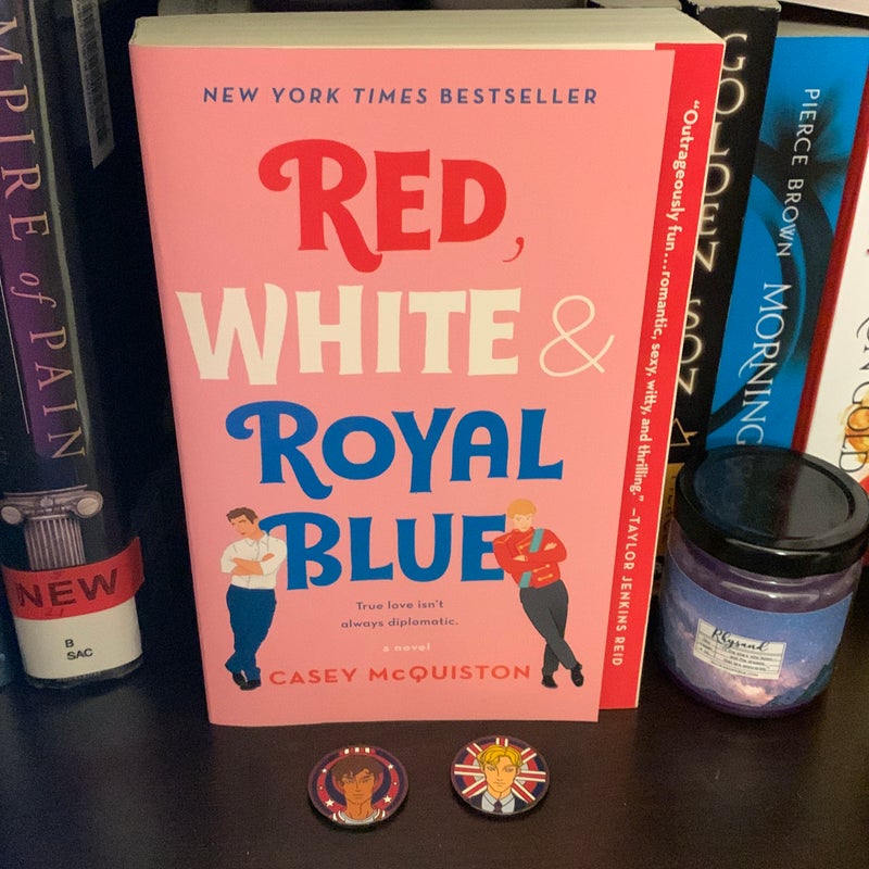 Red, White and Royal Blue + Coin Set 