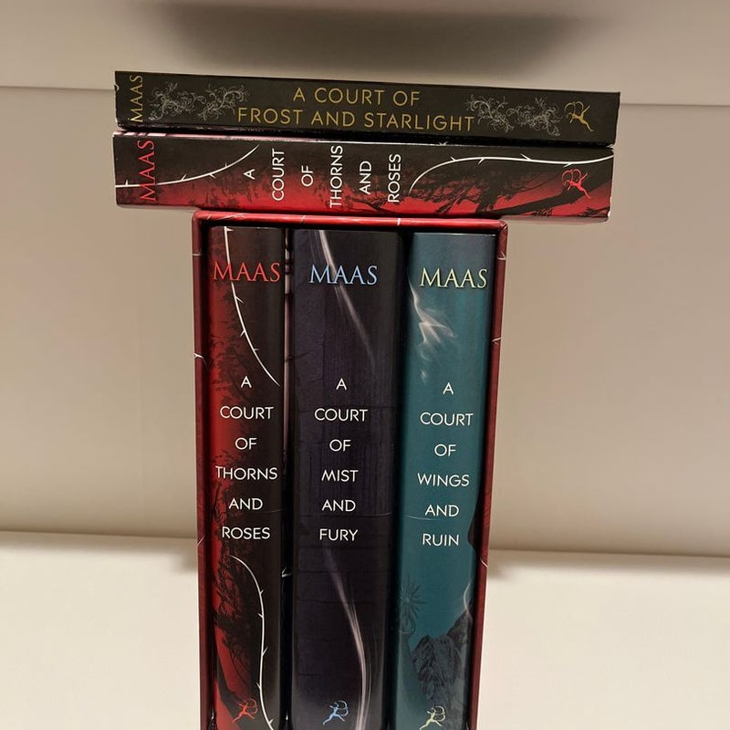 A Court of Thorns and Roses Boxed Set- Original Hardcovers plus 2 paperbacks