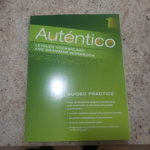 Autentico 2018 Leveled Vocab and Grammar Workbook Level 1