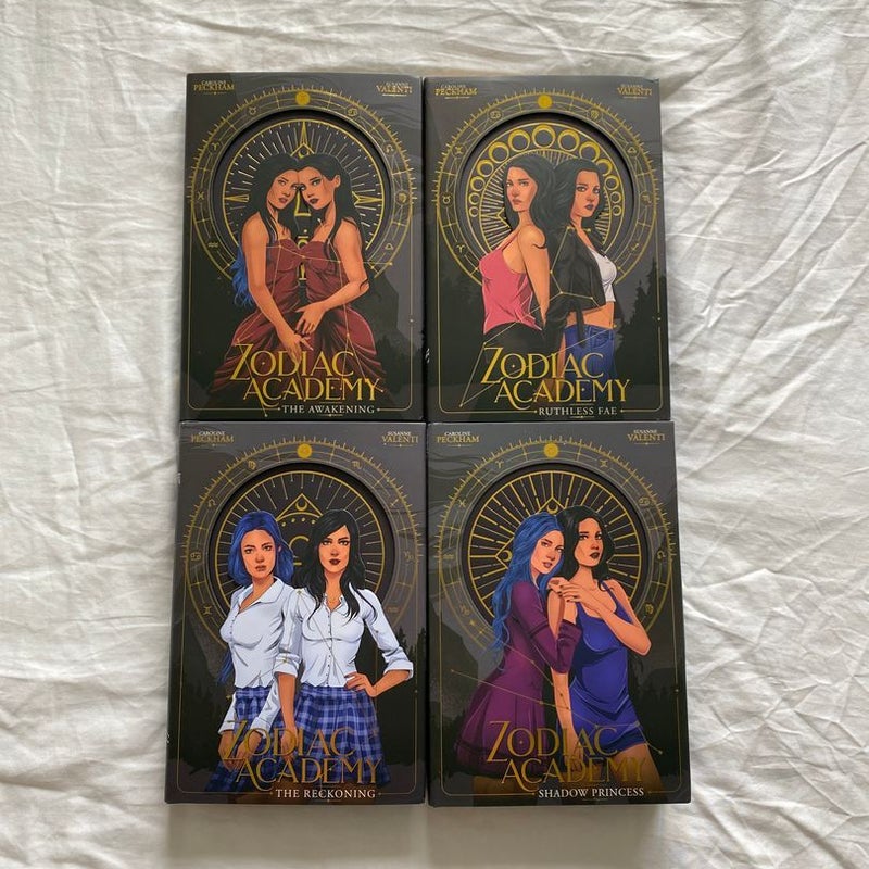 Zodiac Academy 1-4 (Bookish Box Exclusives) by Caroline Peckham 