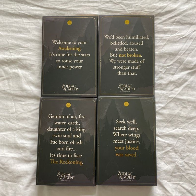 Zodiac Academy 1-4 (Bookish Box Exclusives) by Caroline Peckham, Susanne Valenti, Hardcover | Pangobooks Zodiac Academy 1-4 (Bookish Box Exclusives) by Caroline Peckham, Susanne Valenti, Hardcover | Pangobooks
