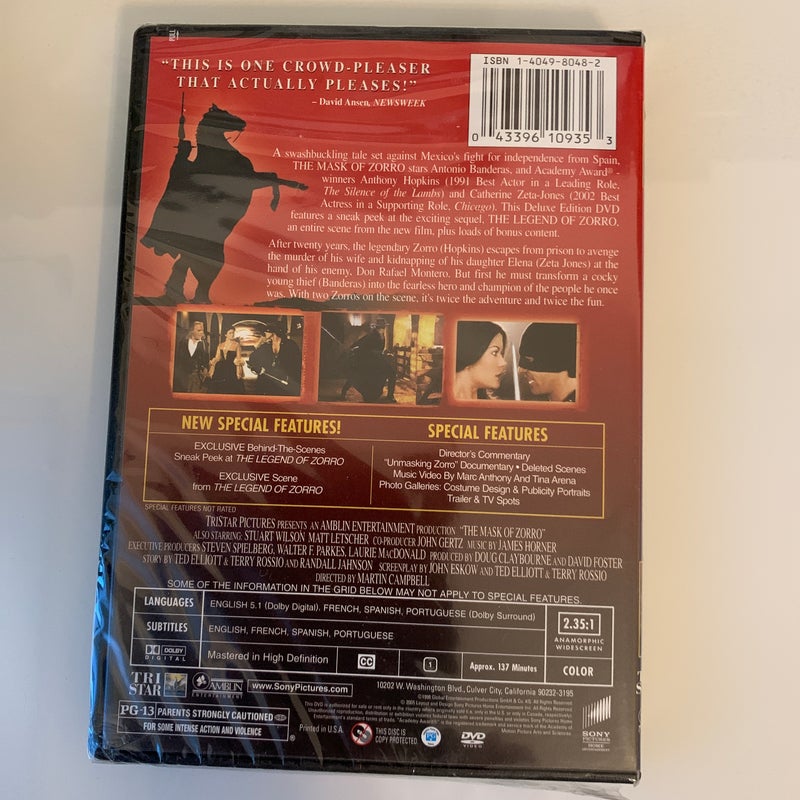 The Mask of Zoro 📀 dvd movie 