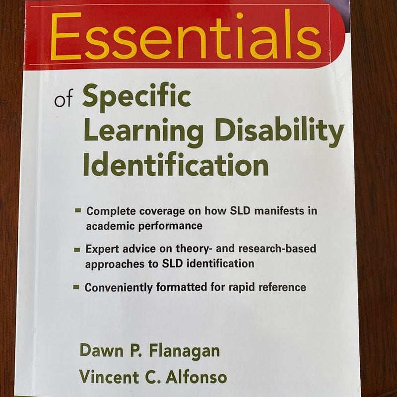 Essentials of Specific Learning Disability Identification