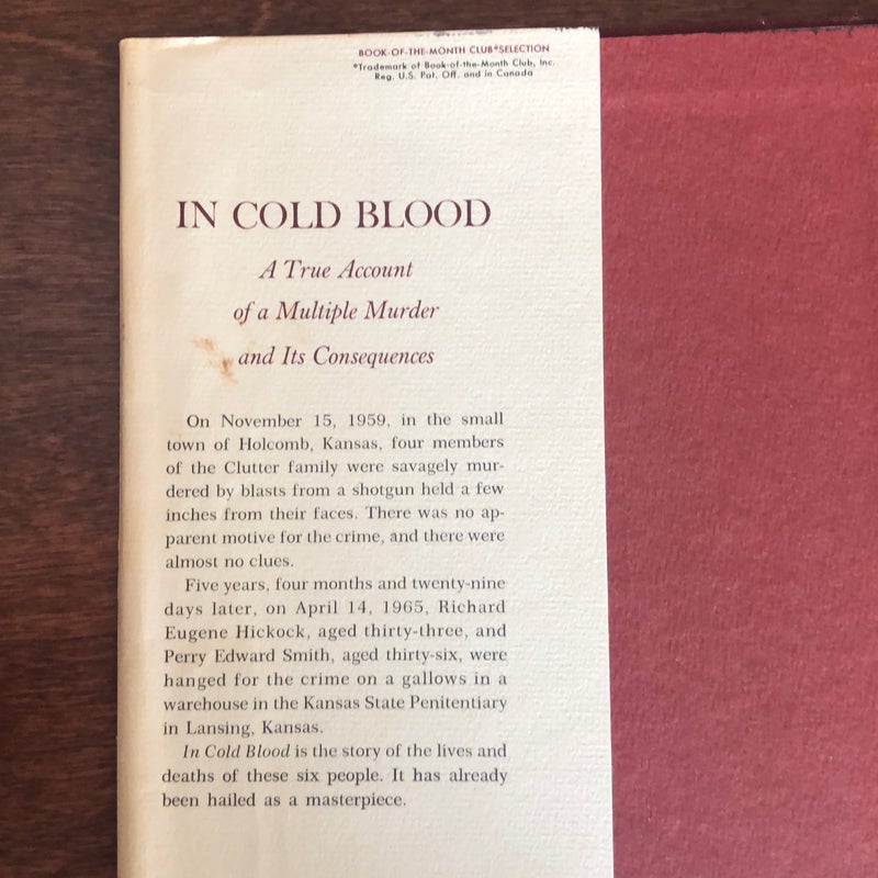 In Cold Blood (First Edition)