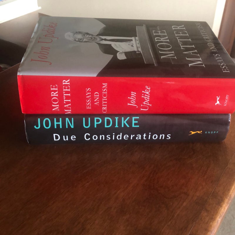 More Matter/Due Considerations (First Editions)