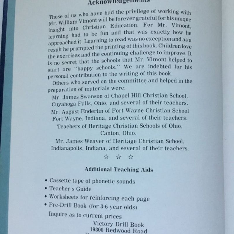Victory Drill Book