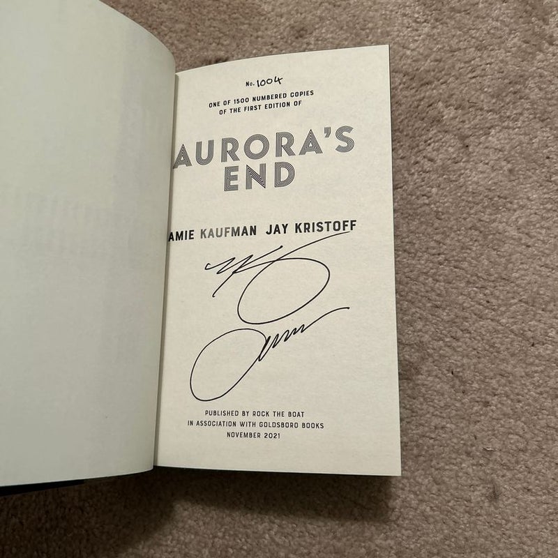 Aurora's End (signed Goldsboro edition)