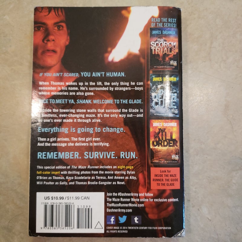 The Maze Runner Movie Tie-In Edition (Maze Runner, Book One)