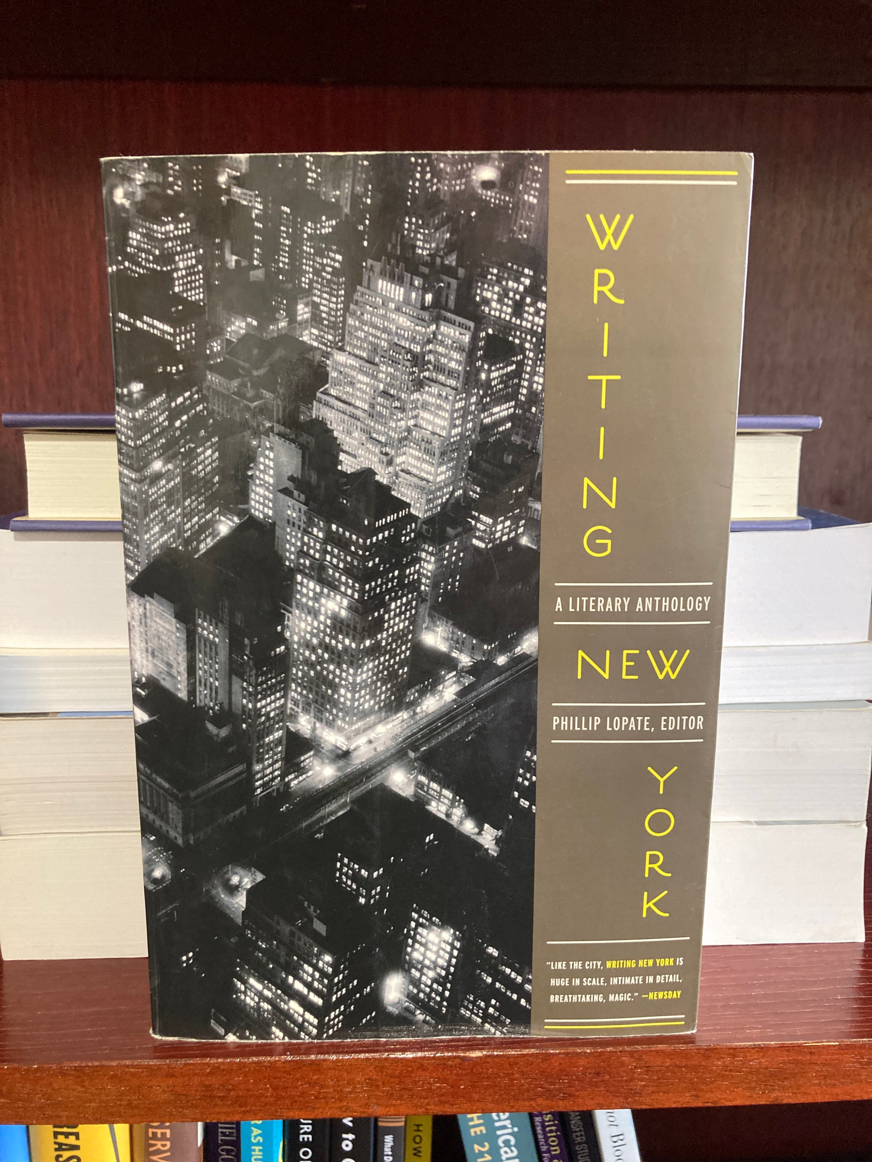 Writing New York: a Literary Anthology