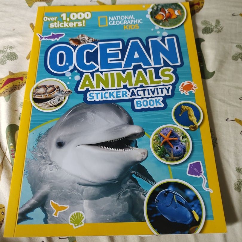 national geographic kids ocean animals sticker activity book