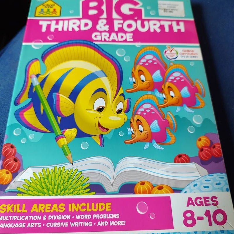 School zone big third & fourth grade workbook 