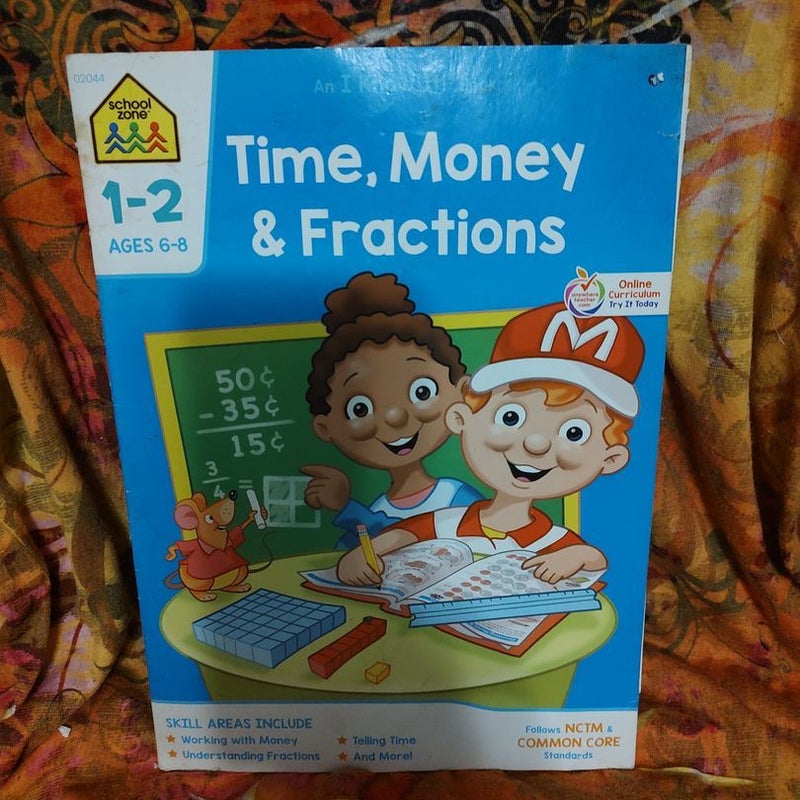 School zone time money and fractions 