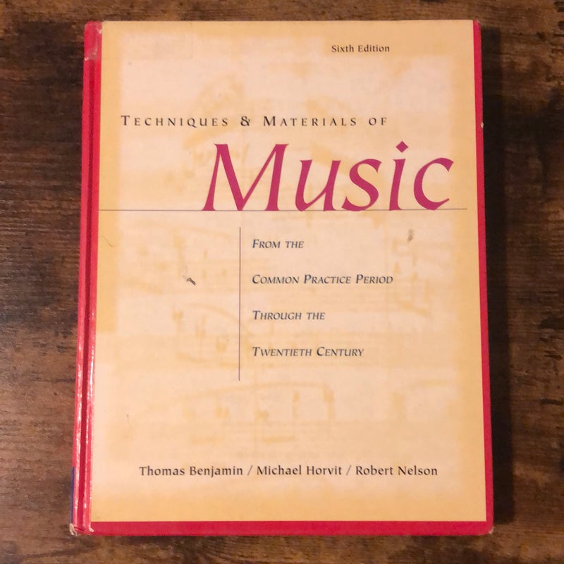 Techniques and Materials of Music