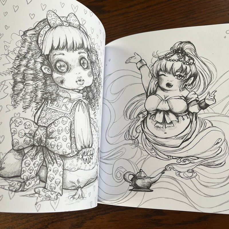 NEW Camilla d'Errico Pop Manga Coloring Book Anime Adult Illustrations