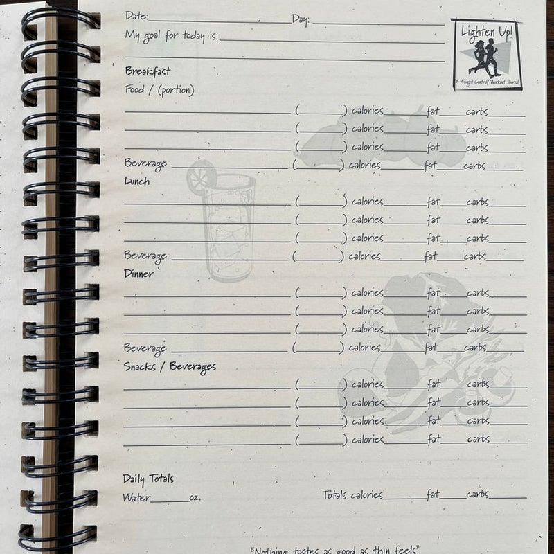  Lighten Up A Weight Control Workout Journal